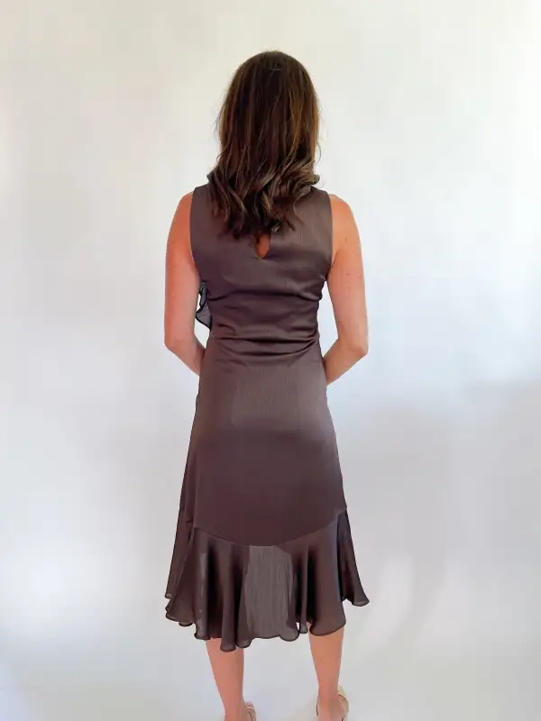 Sleeveless Midi Detail Dress Bodice