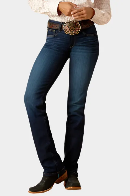 Women's Straight Leg Mid Rise Jeans