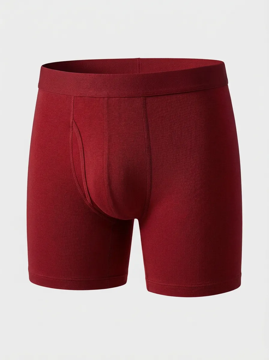 Men's Navy Blue Structured Pouch Boxer Briefs