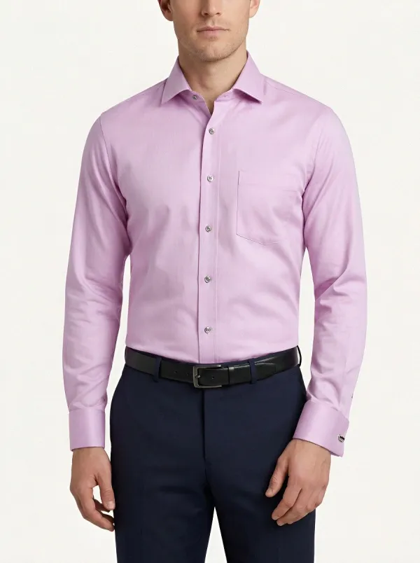 Men's Timeless Long-Sleeve Solid Dress Shirt