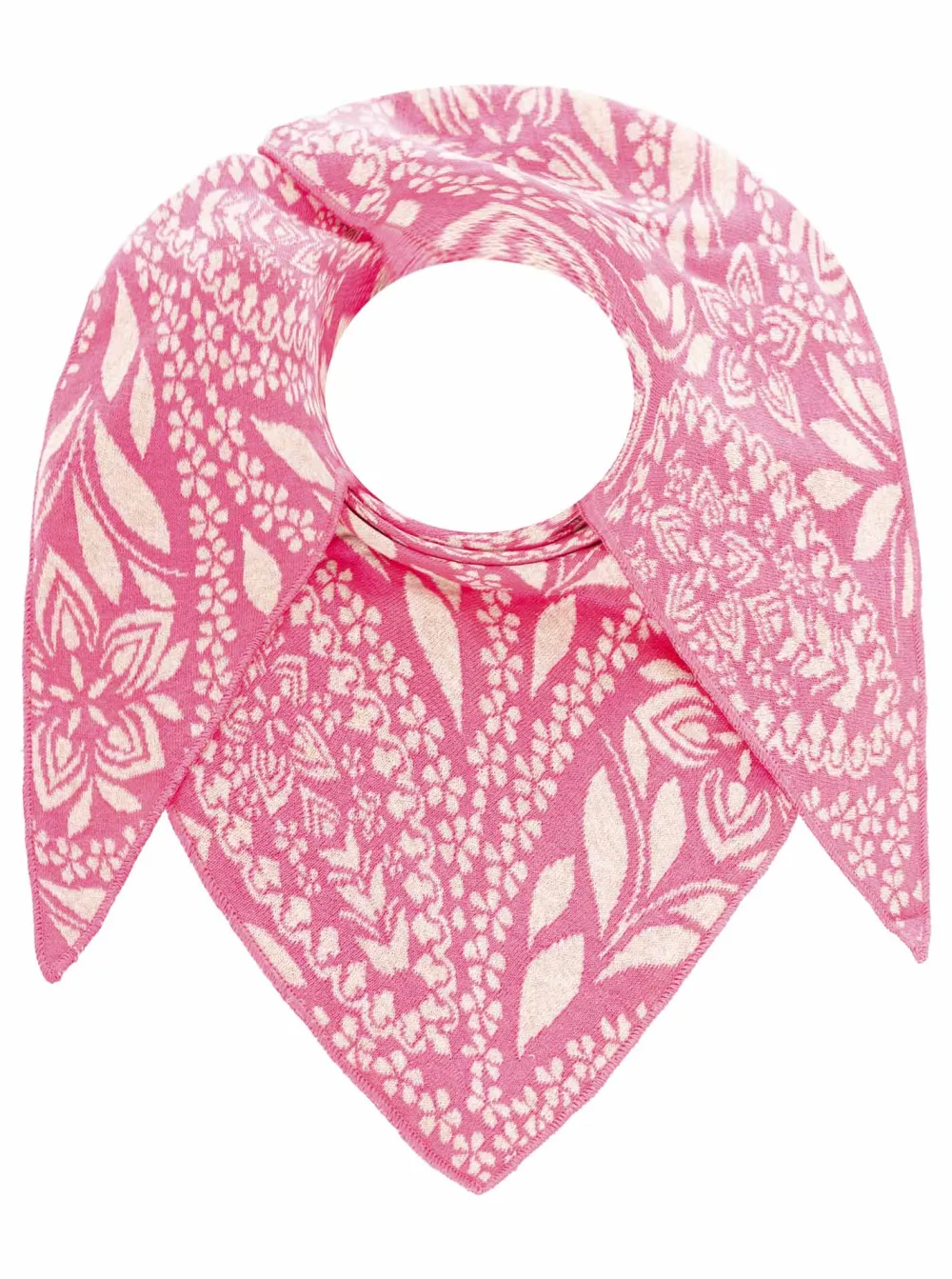 Classic Soft Touch Cotton Wool Heart Pattern Fashion Scarf