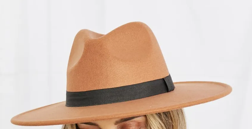Contrast Band Fedora Hat