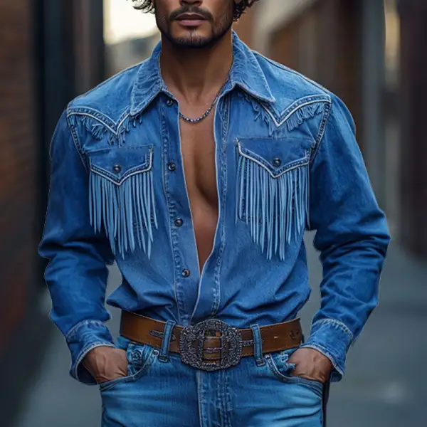 Washed Work Denim Shirt
