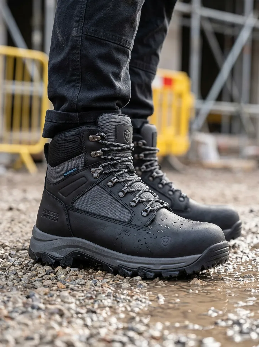 Tactical Outdoor Rugged Men's Waterproof Work Boots