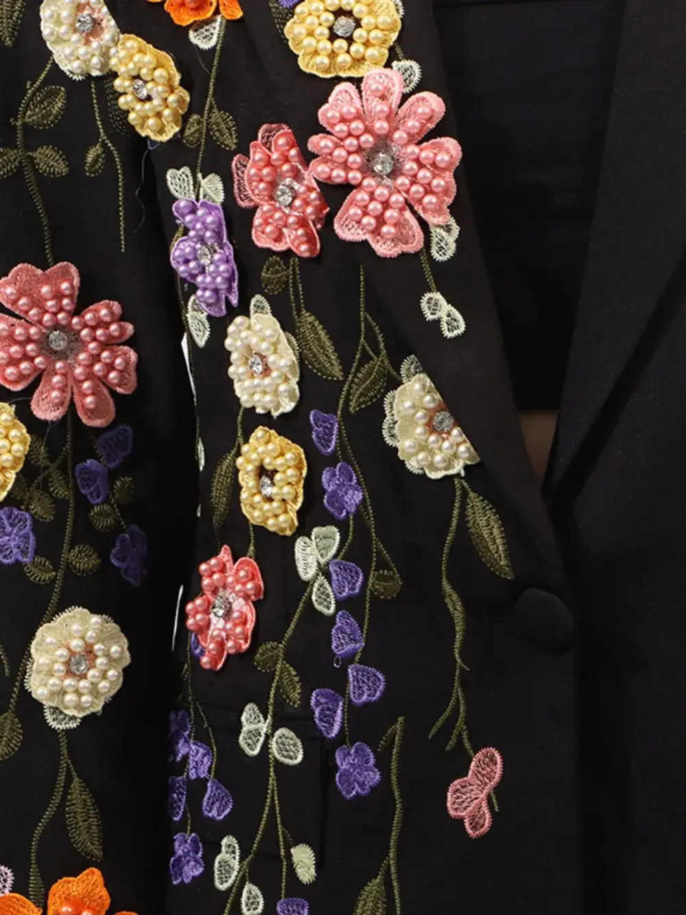 Refined Lapel-Collar Blazer