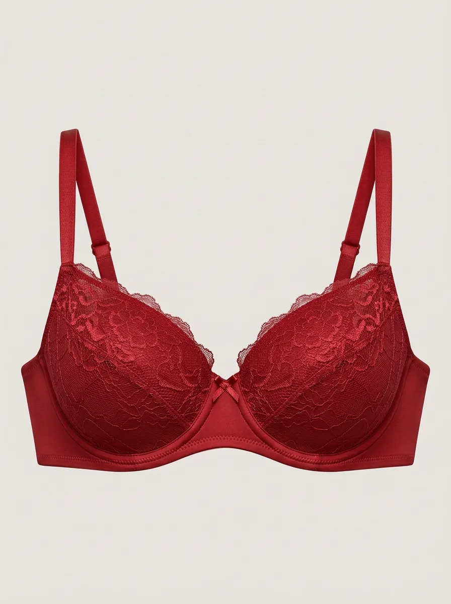 Women's Smooth Underwire Floral-Lace Bra