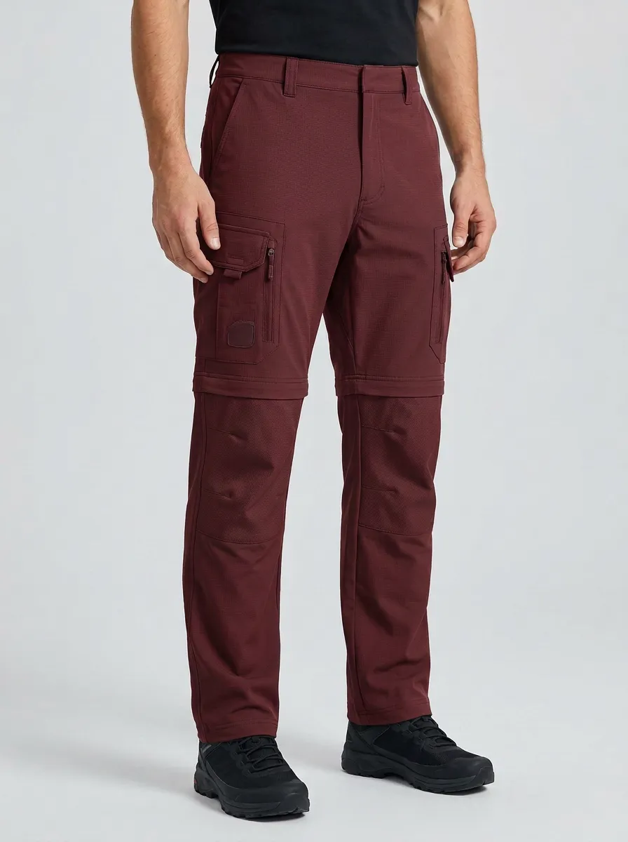 Men's Outdoor Hiking Multi-Pocket Zip-Off Cargo Pants