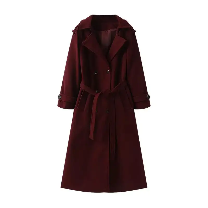 Modern Lapel Collar Trench Coat