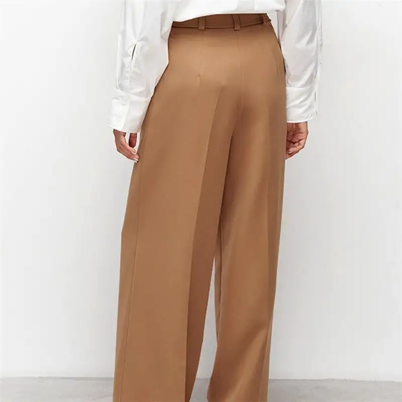 Women's High Waist Relaxed Fit Wide Leg Pants