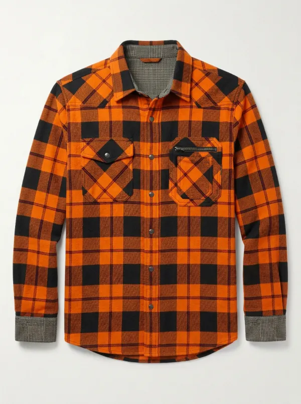 Men's Modern Plaid Flannel Shirt
