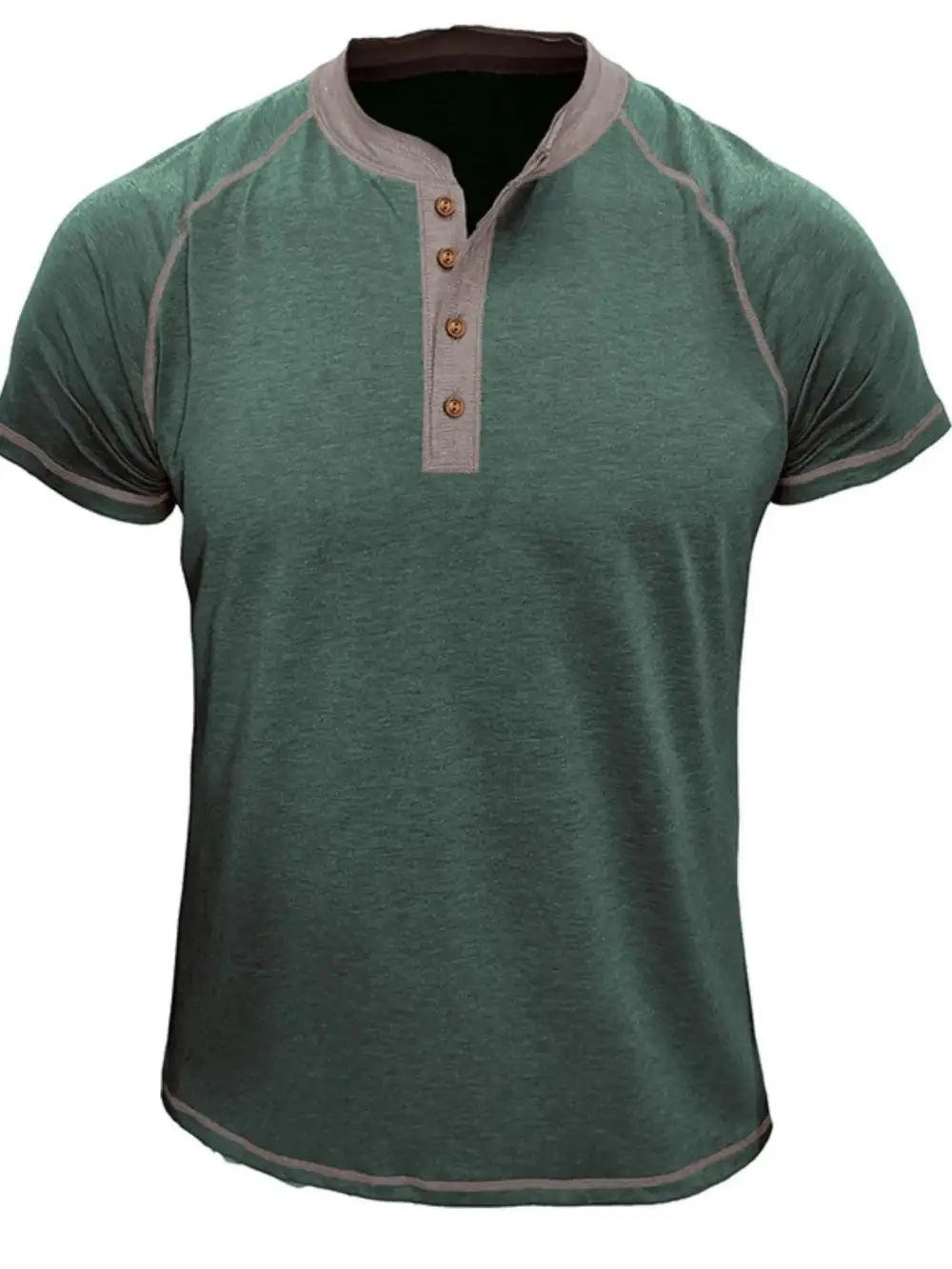 Utility Contrast Detail Collared Polo Shirt