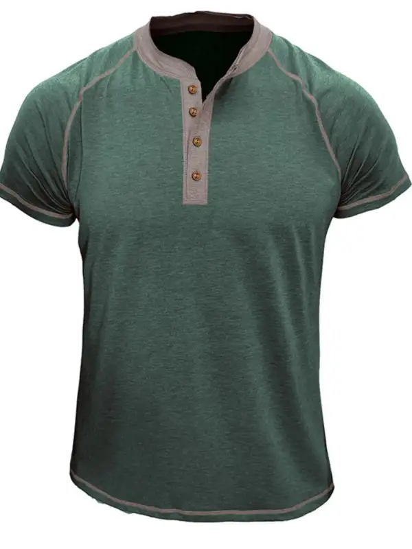Utility Contrast Detail Collared Polo Shirt