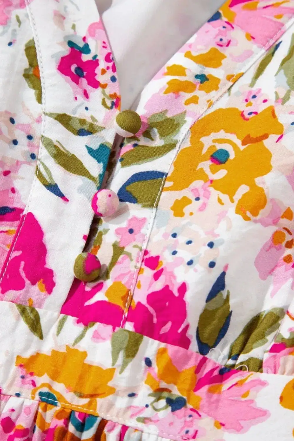 Pocket Detail Floral Dress