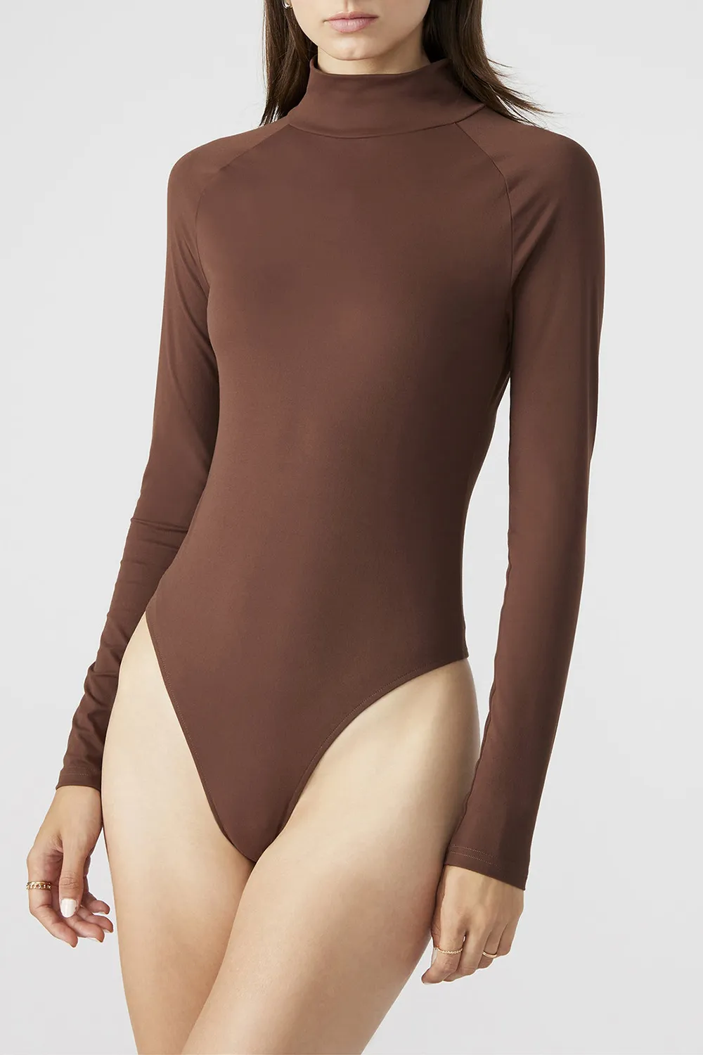 HIGH NECK BODYSUIT BLACK