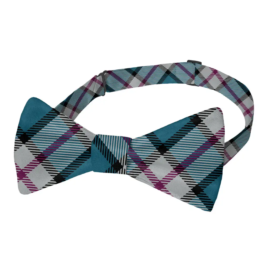 Harrison Plaid Motif Bow Tie