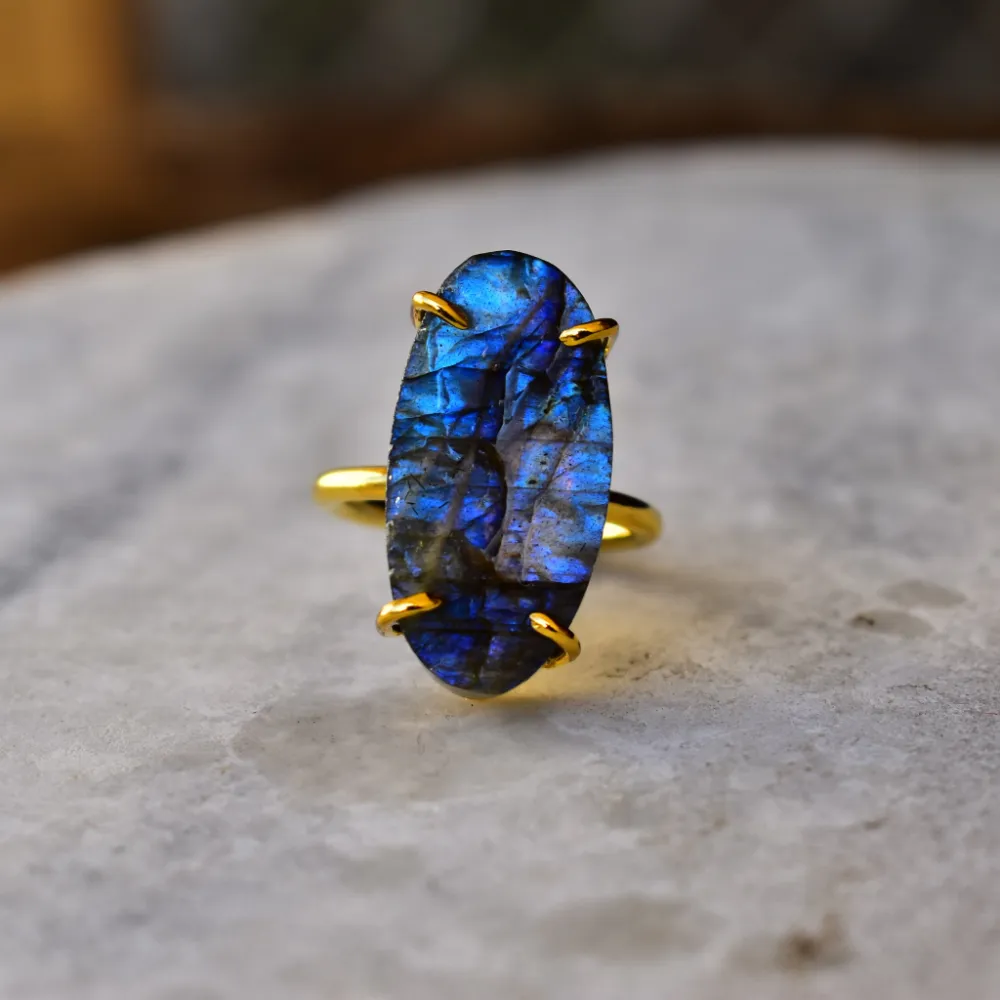 Mystic Labradorite Ring