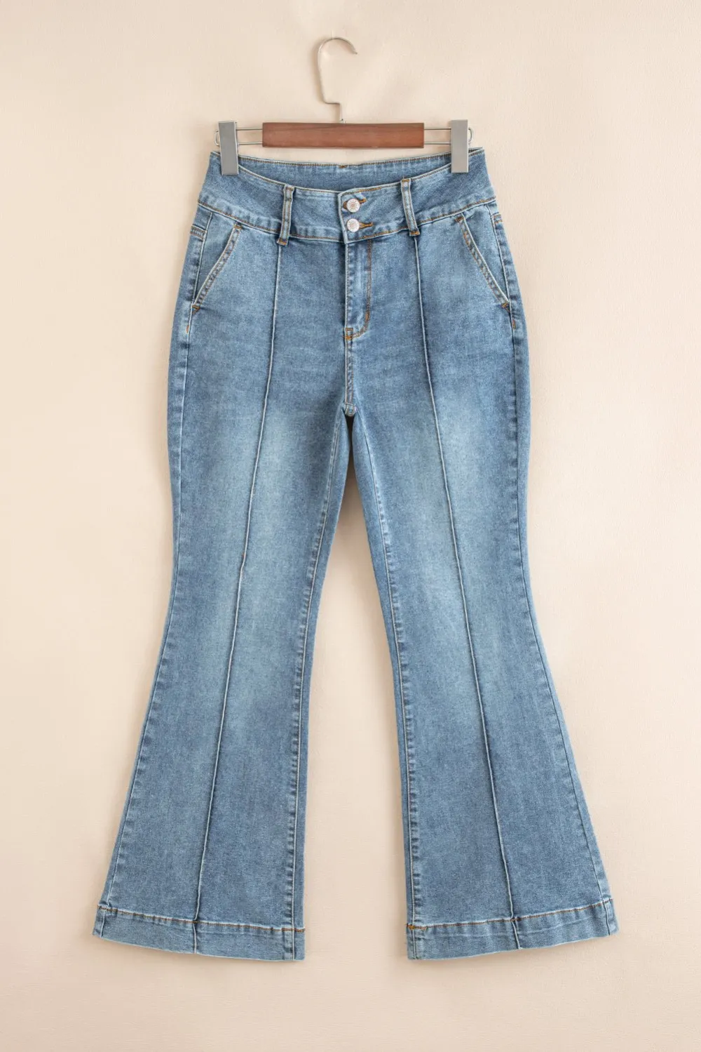 Everyday High Waist Flared Casual Jeans
