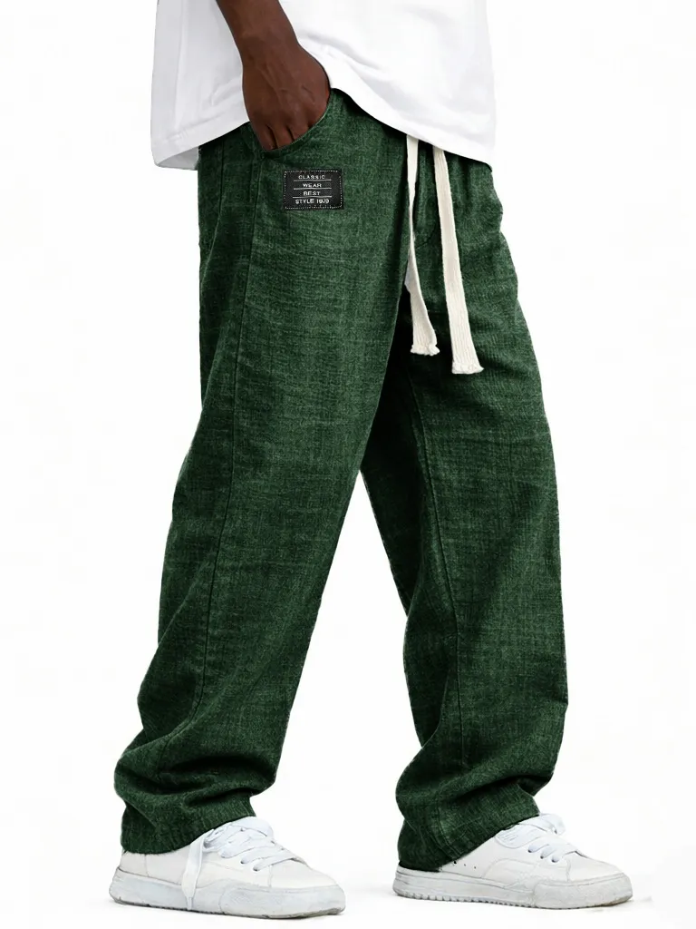Soft Touch Linen Blend Pull On Pants