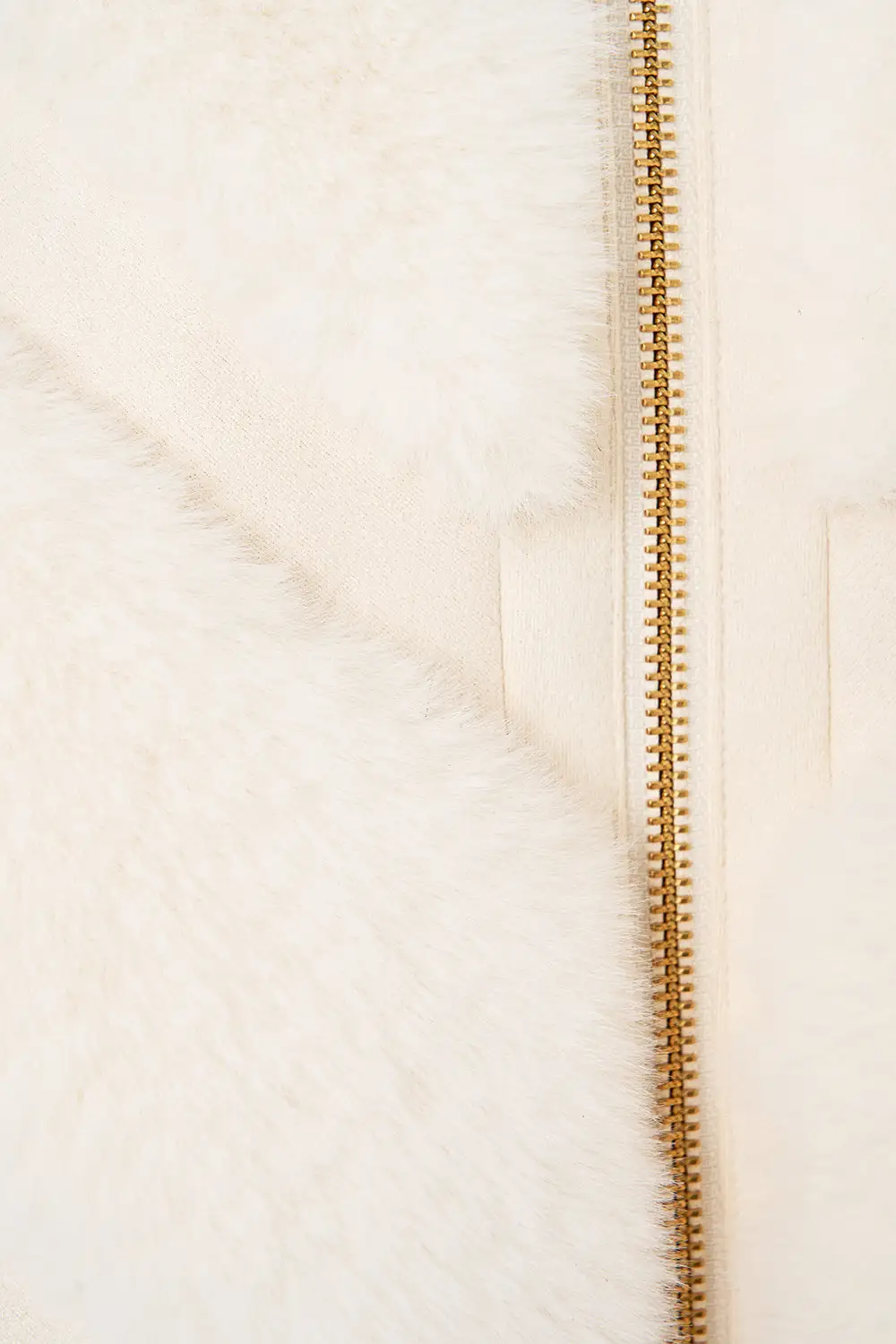 Faux Fur Short Sleeve Slouch Jacket