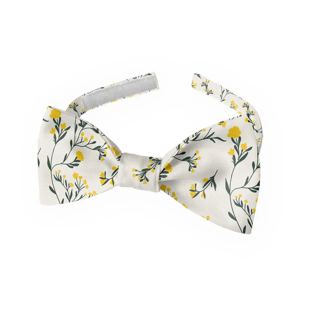 Folksy Floral Motif Bow Tie