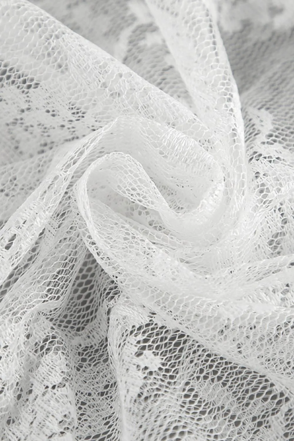Lace Elastic Maxi Skirt