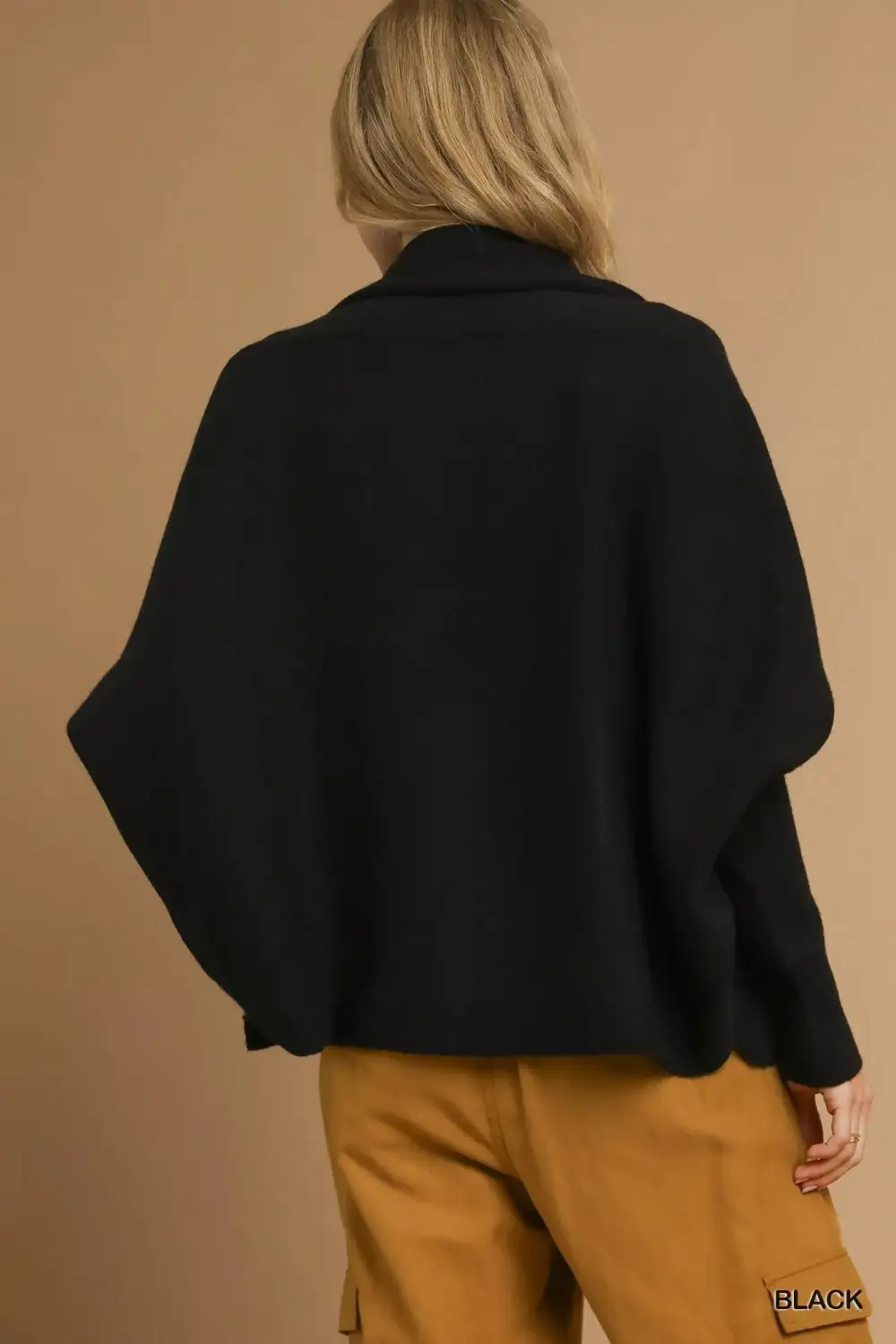 Open Front Pocket Detail Knit Cardigan
