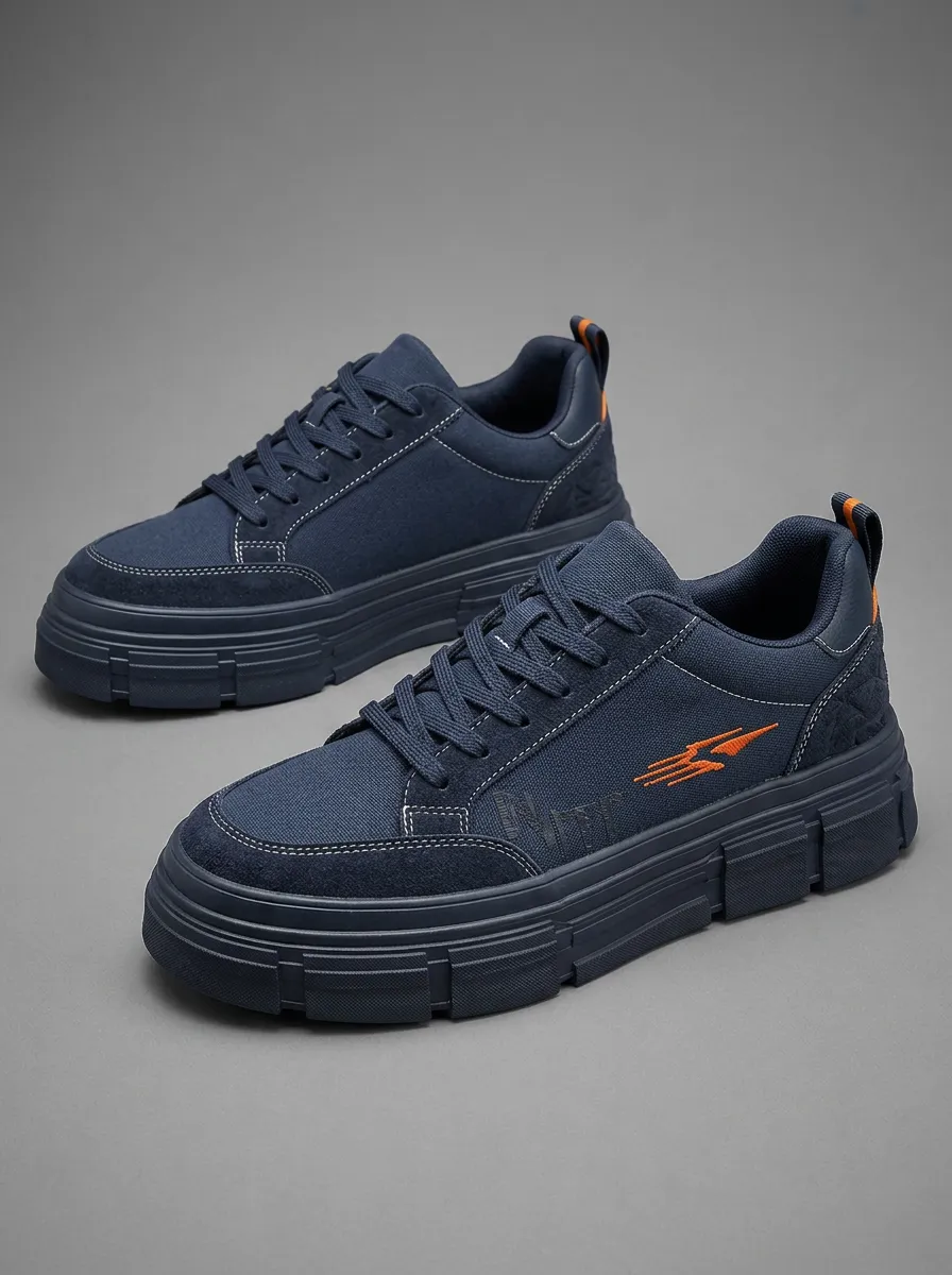Men's Logo Embroidered Skate Shoes
