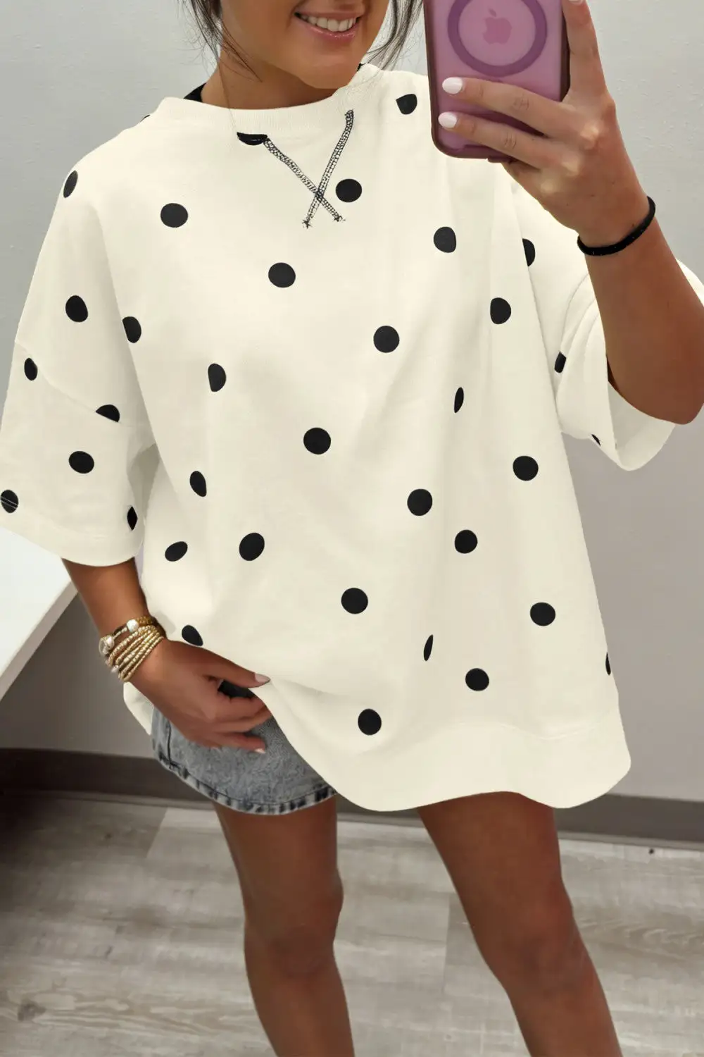 Polka Dot T Shirt