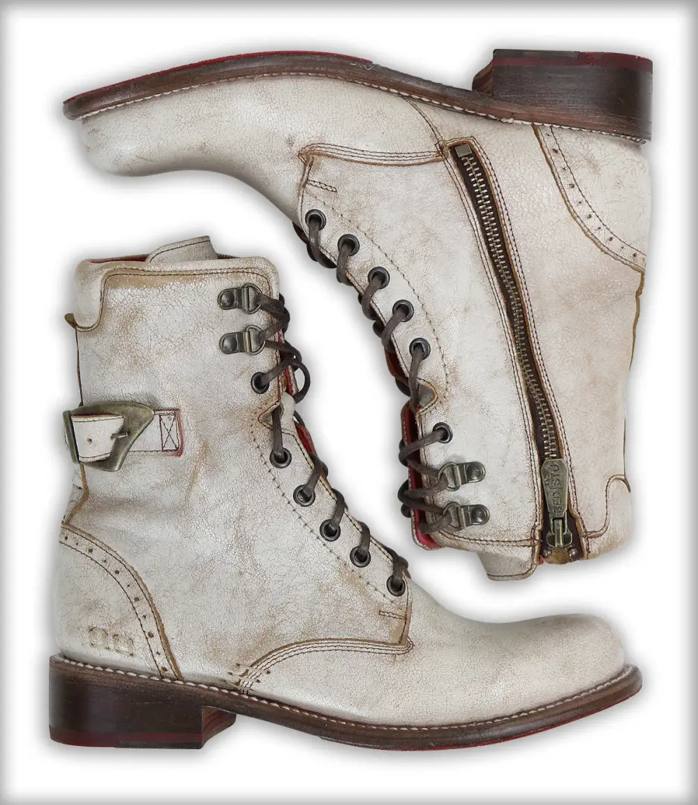 Lace-Up Buckle Brogue Reinforced Ankle Boots