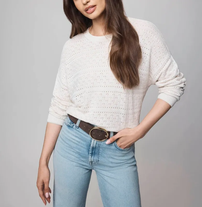 Casual Cashblend Pointelle Sweater