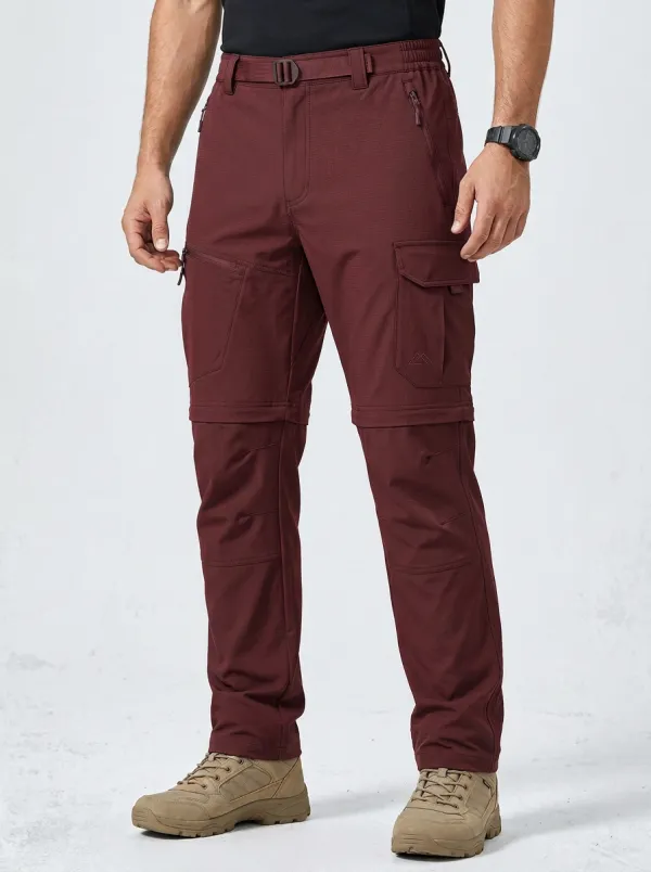 Men's Outback Trail Multi-Pocket Waterproof Zip-Off Tactical Cargo Pants