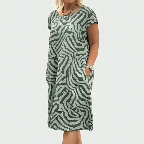 Printed Relaxed Casual Dress
