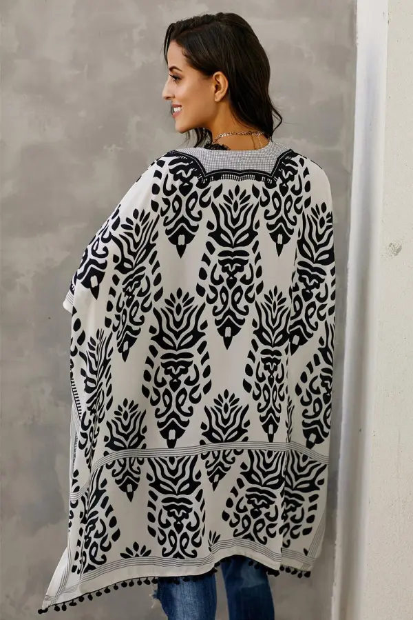 Swimwear Prowess Pom Pom Kimono