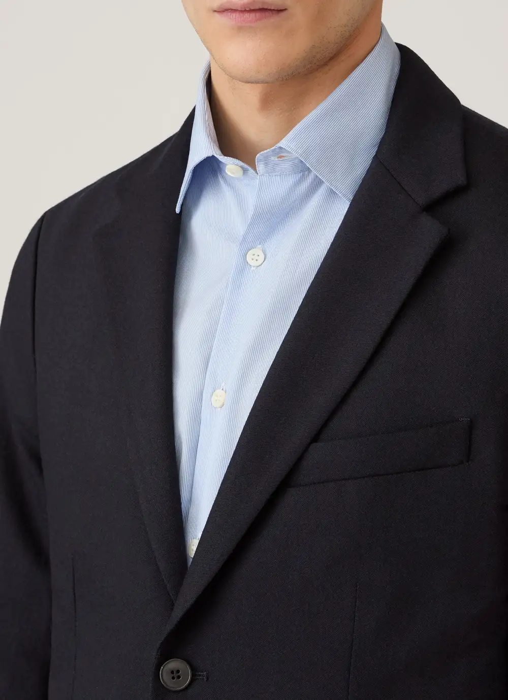 Half Canvas Flannel Blazer