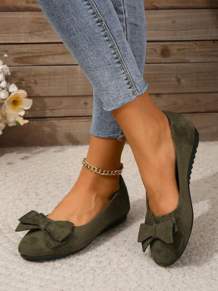  Comfortable Bow Slip On Shoes Apparel