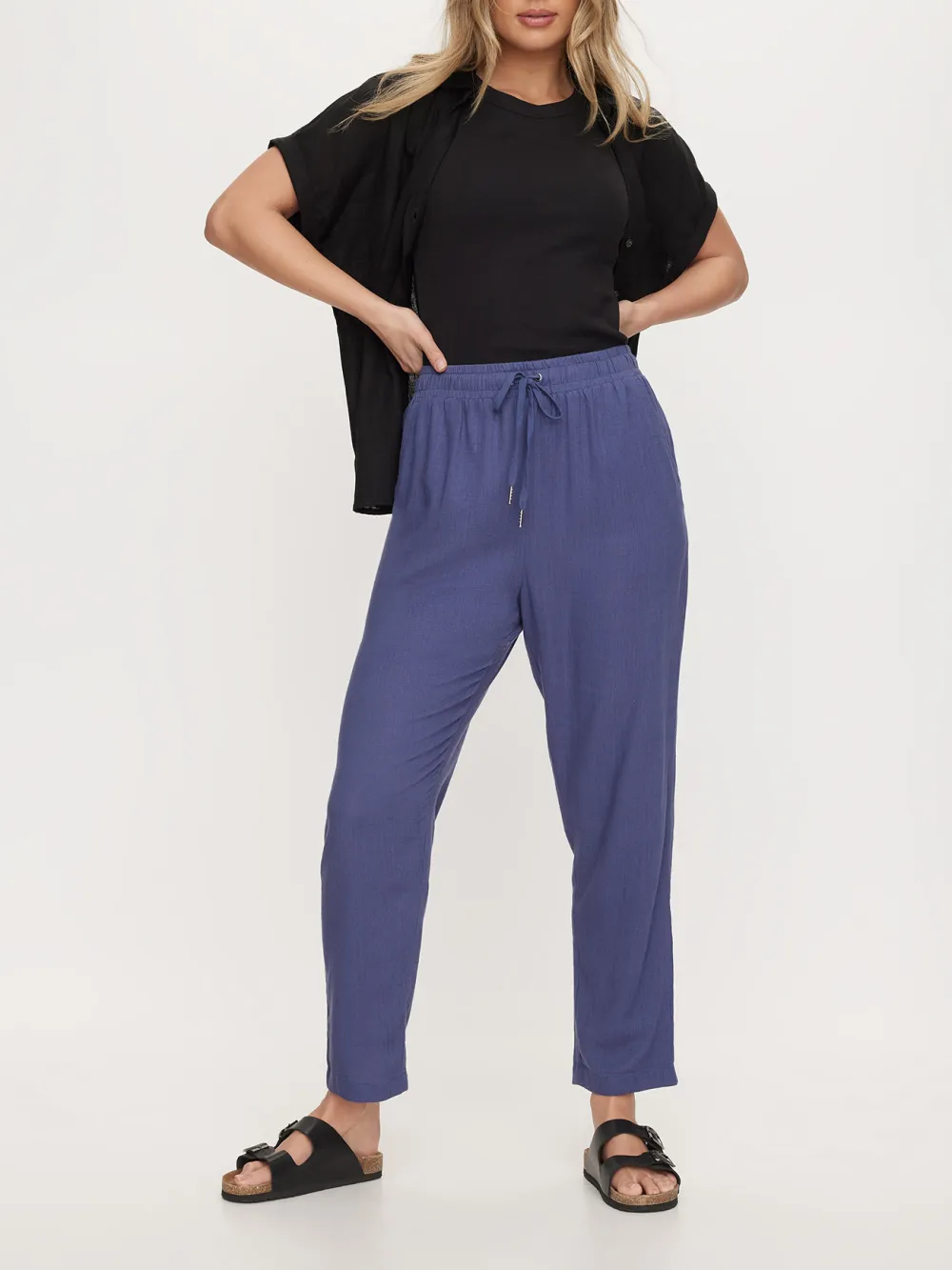 Breathable Linen Wide-Leg Pants