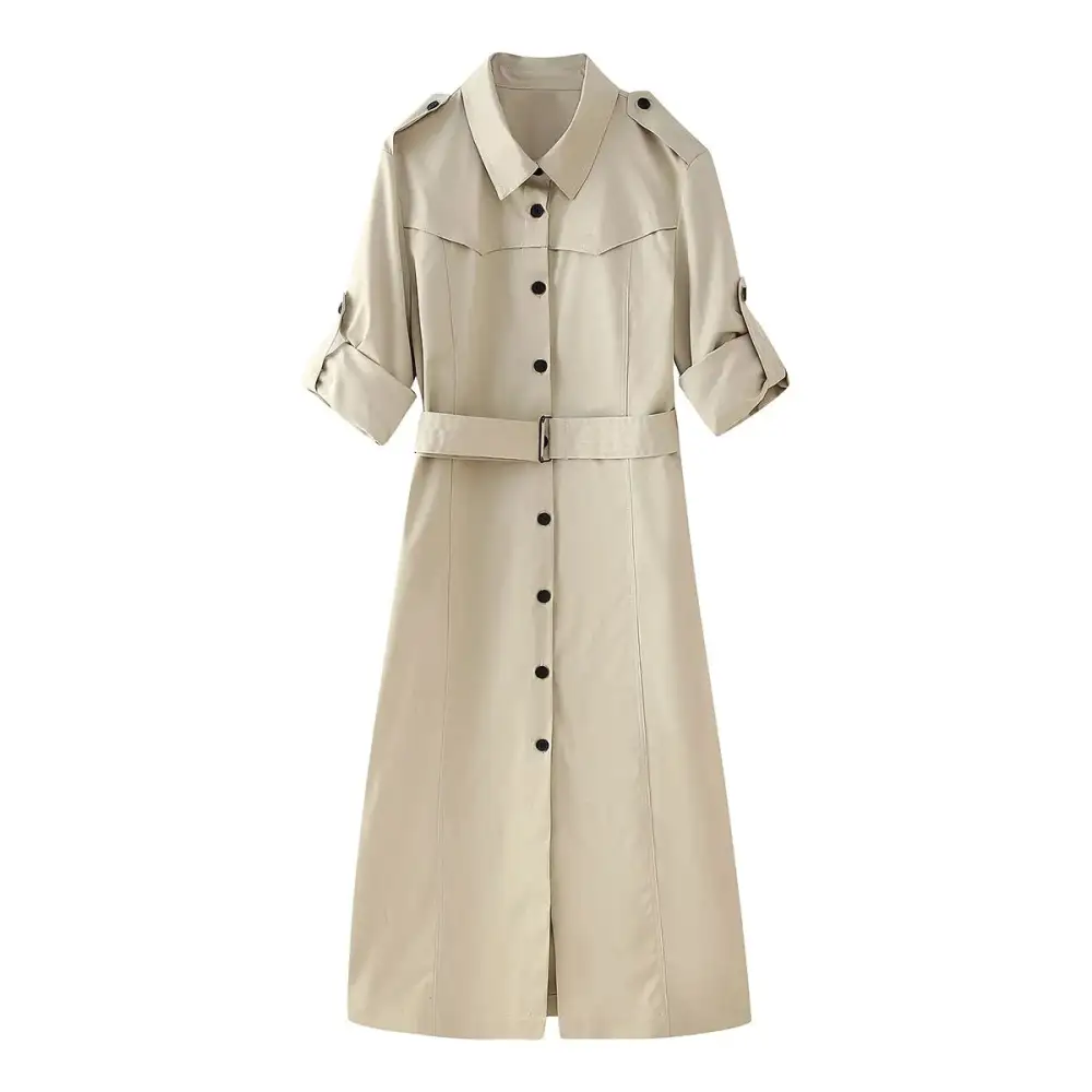 Tailored Double Breasted Trench Coat
