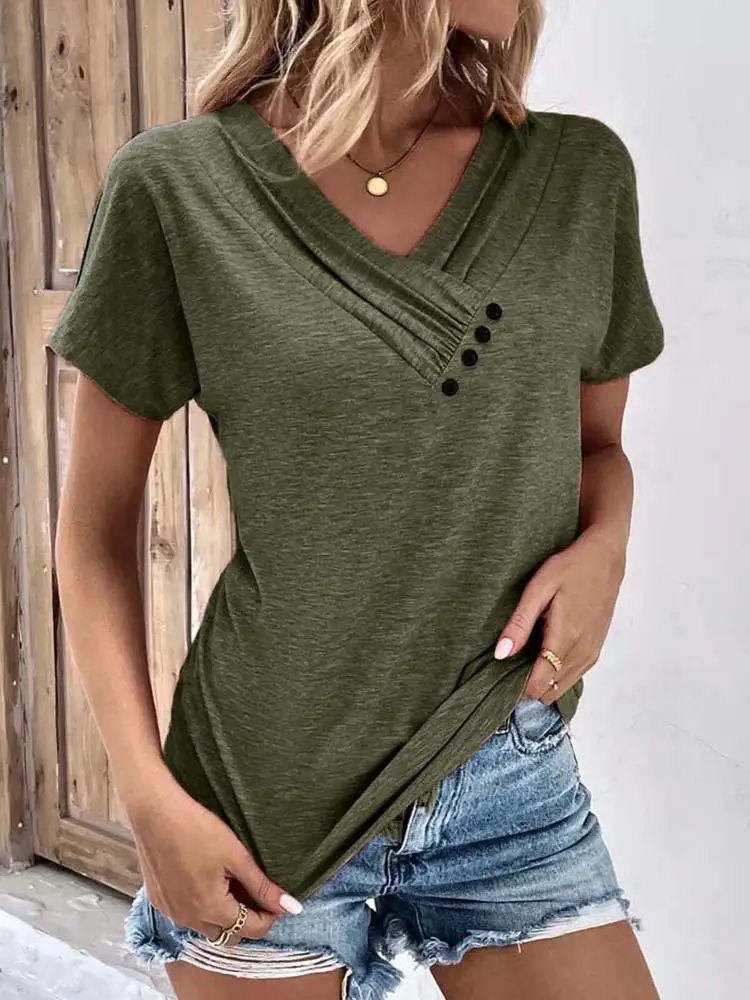 Smooth V-Neck Shirt