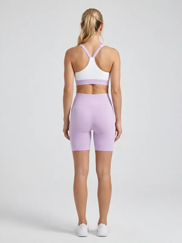 Streamlined Houndstooth Pattern Edit Women's Tank Top And Sports Shorts Set