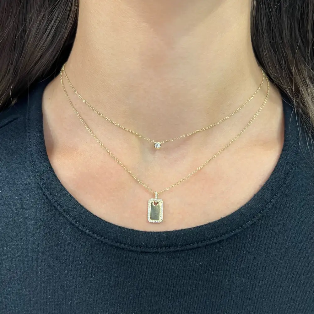 Polished Petite Diamond Necklace