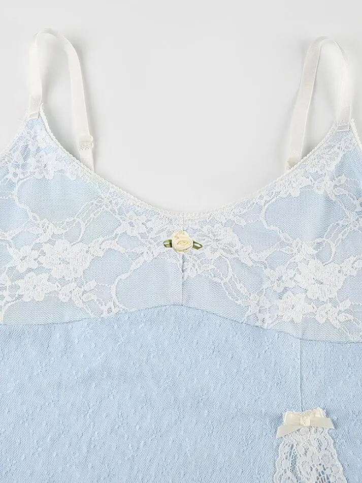 Lace Slim-Fit Tank Top