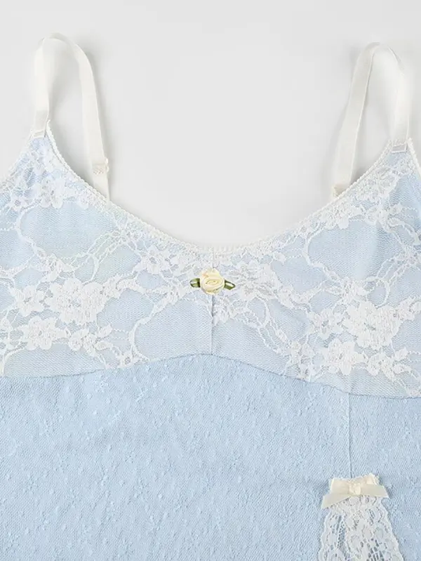 Lace Slim-Fit Tank Top