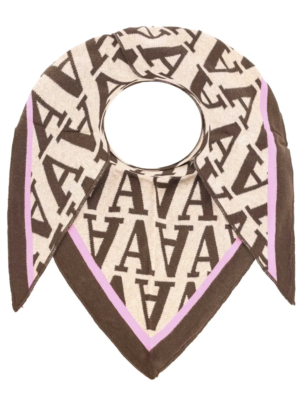 Soft Relaxed Cotton Wool Heart Pattern Fashion Scarf