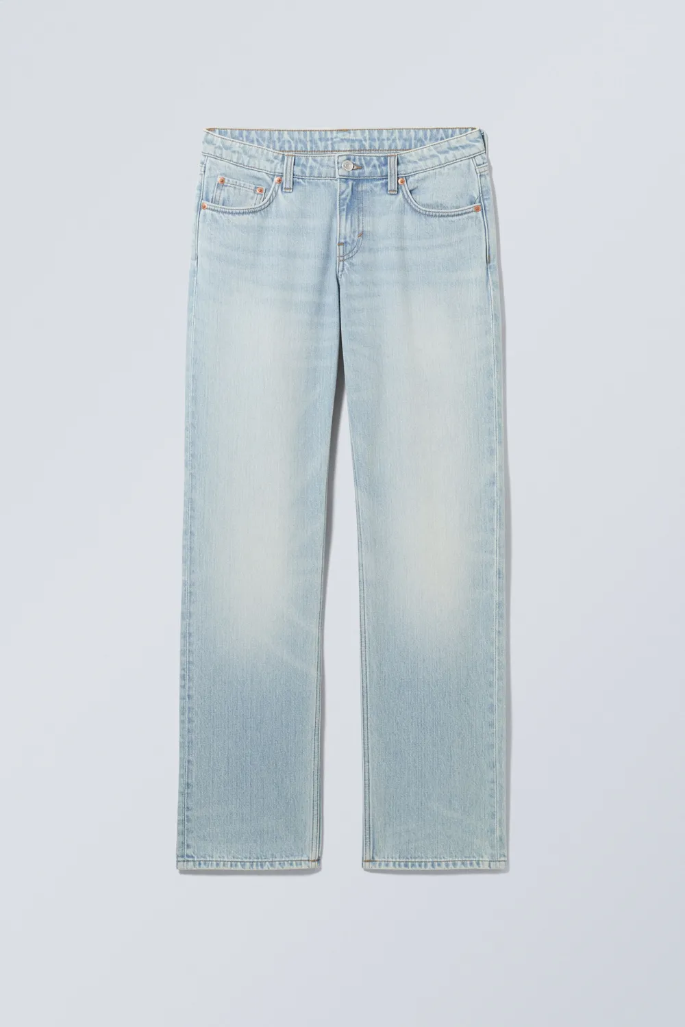 Straight Leg Jeans With Pockets