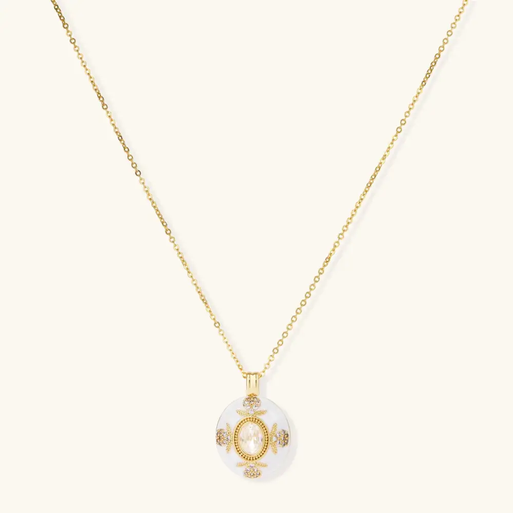 Refined Medallion Necklace