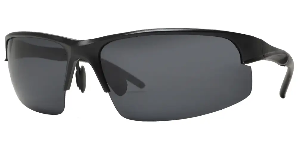 Modern Polarized Aluminum-magnesium Alloy Full Frame Semi Rimless Sports Sunglasses