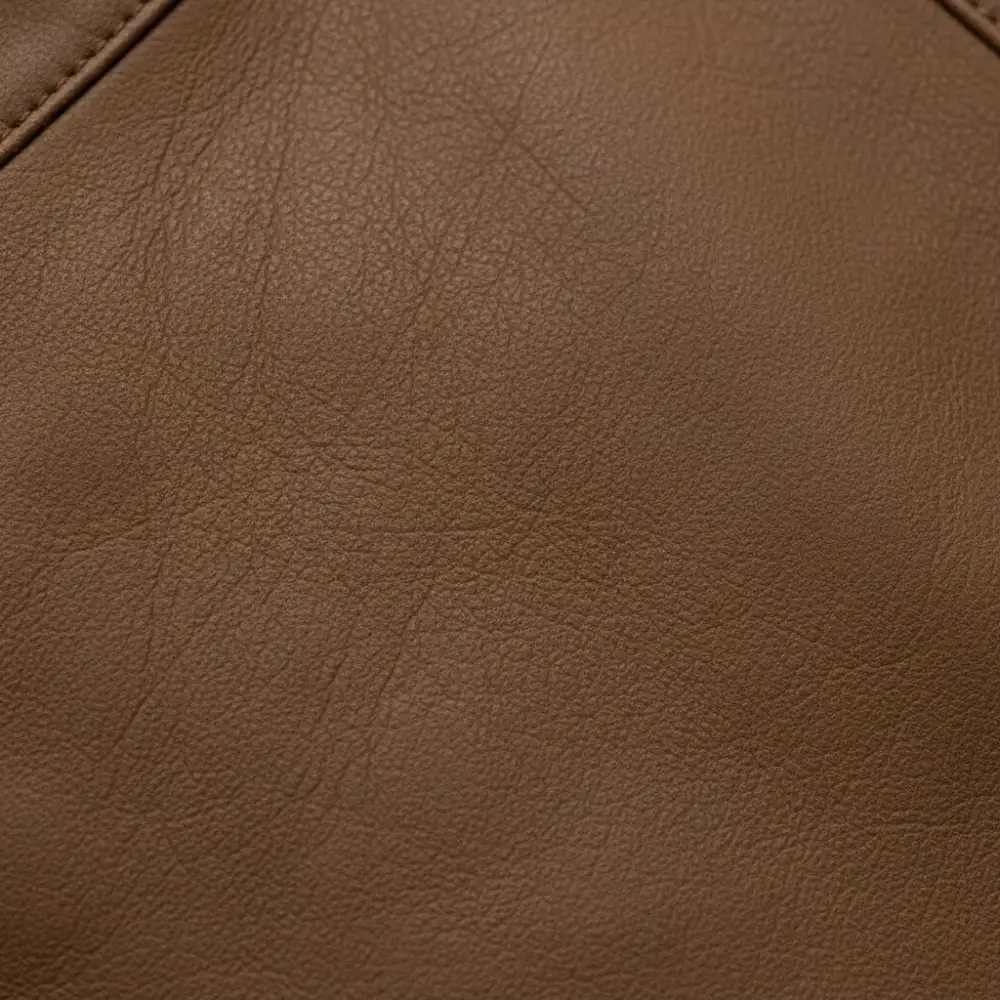 Rugged Leather Biker Motorcycle Cafe Racer Jacket
