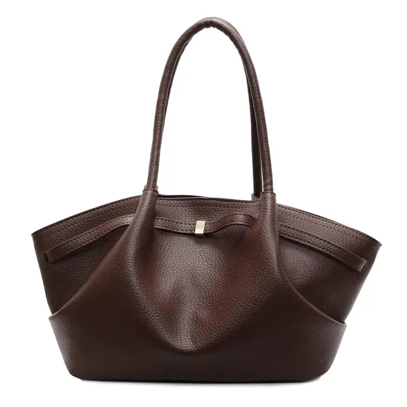 Elegant Carry: Genuine Leather Large-Capacity Tote Bag
