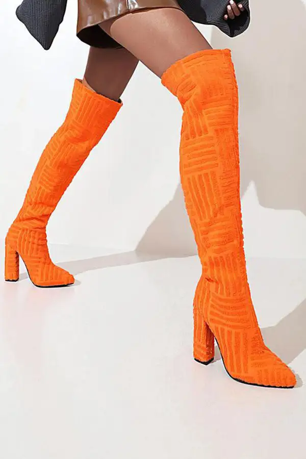 Graphic Print Boots