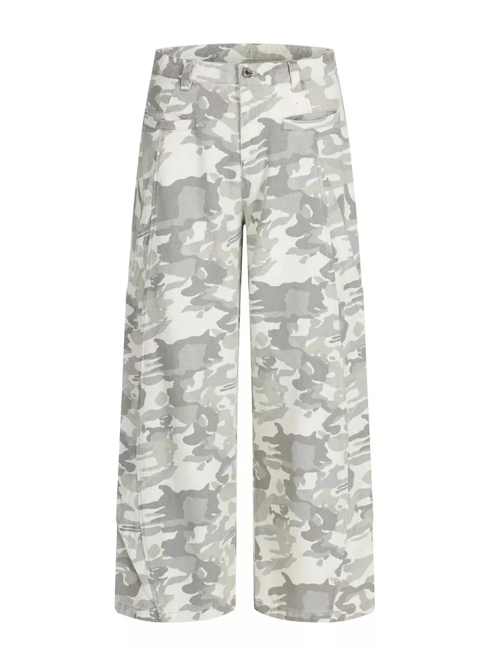 Refined Men's Camouflage Wide Leg Cargo Pants